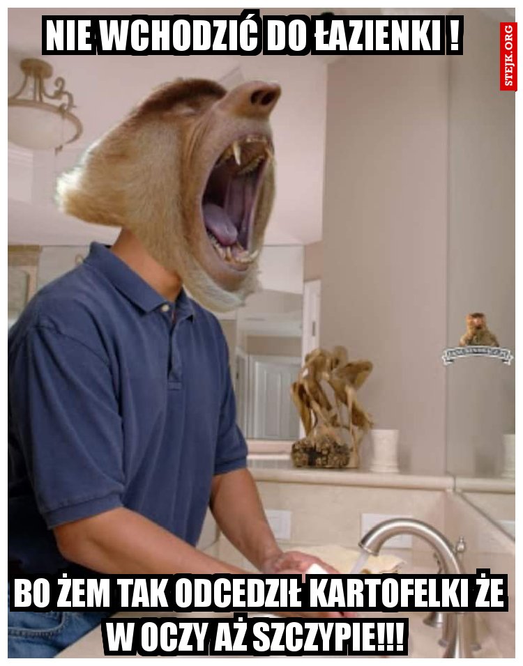 Nie wchodzić do łazienki ! 
