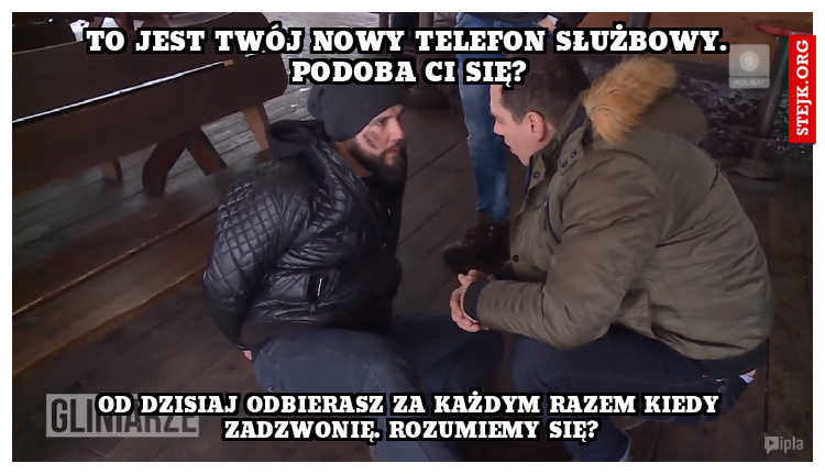 To jest Twój nowy telefon służbowy. Podoba Ci się?