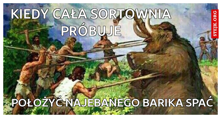 Kiedy wszyscy próbujecie położyć 