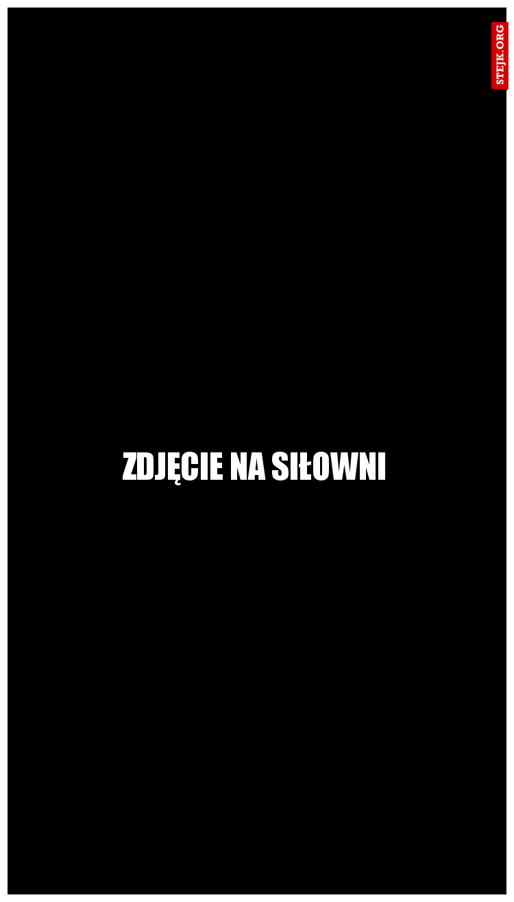 Zdjęcie na siłowni