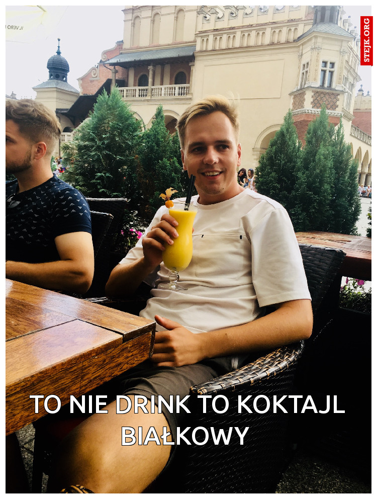To nie drink to koktajl białkowy 