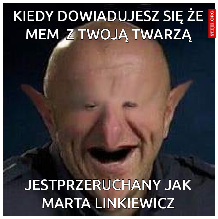 kiedy dowiadujesz się  że mem z twoją twarzą