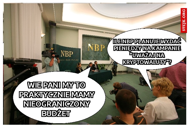 ile NBP planuje wydać pieniędzy na kampanie "uważaj na kryptowaluty"?