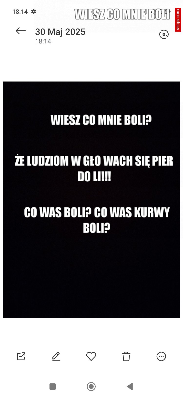 Wiesz co mnie boli