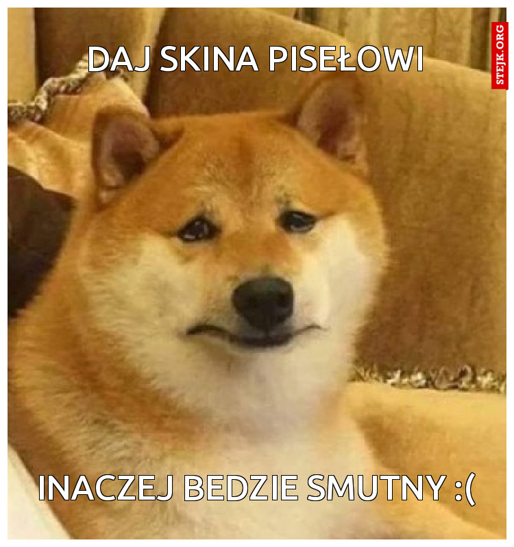 Daj skina pisełowi