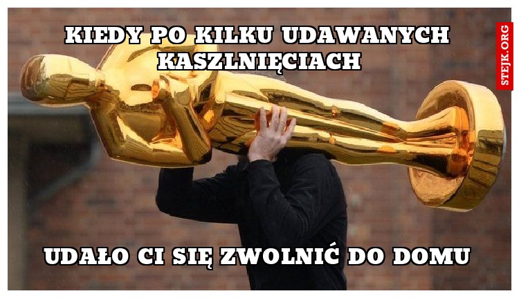 Kiedy po kilku udawanych kaszlnięciach