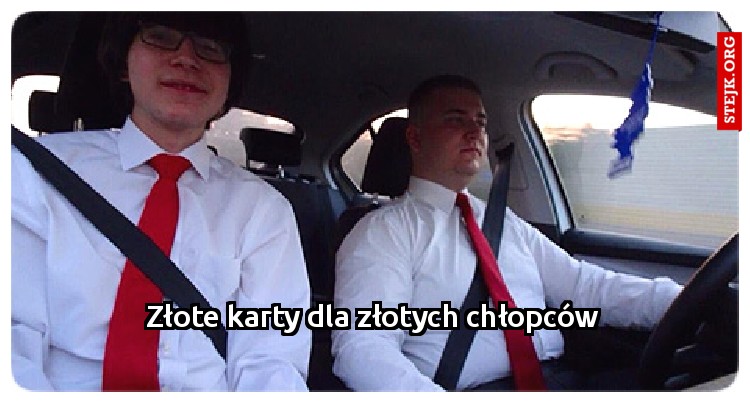 Złote karty dla złotych chłopców