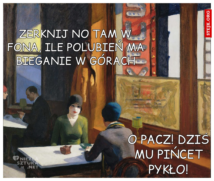 Zerknij no tam ile tych lajkówma bieganie w górach