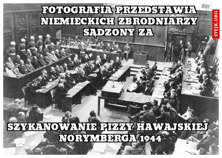 Fotografia przedstawia niemieckich zbrodniarzy sądzony za 