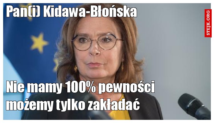 Pan(i) Kidawa-Błońska 