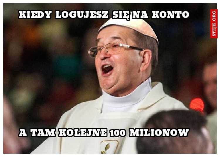 Kiedy logujesz się na konto