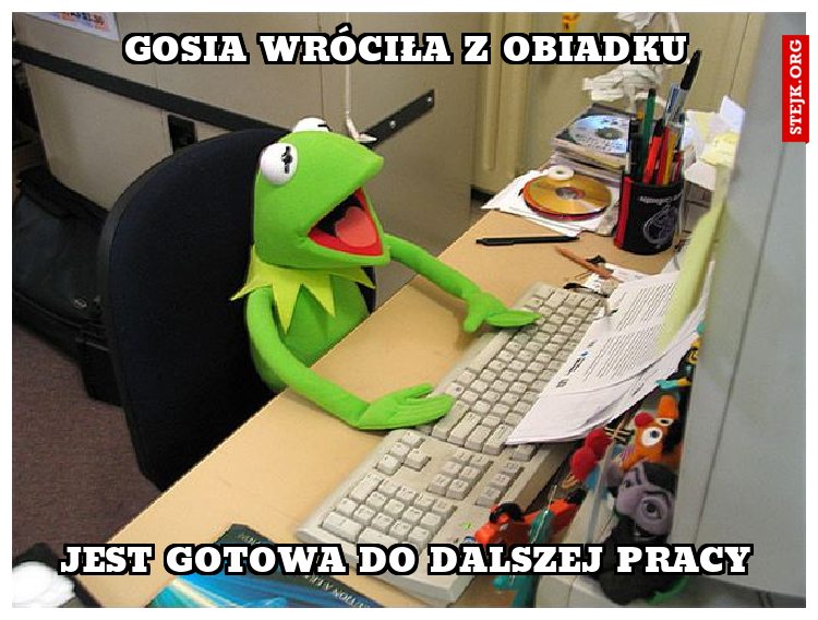 gosia wróciła z obiadku