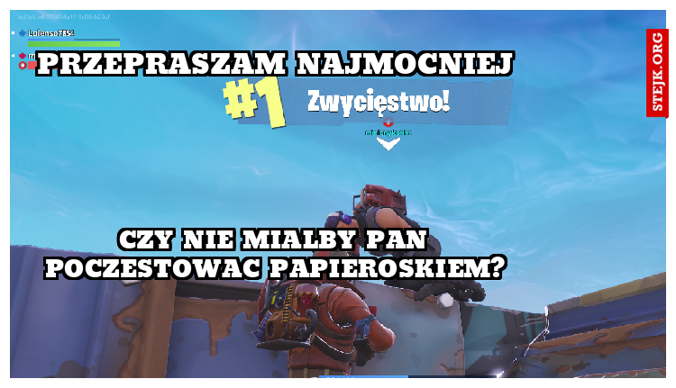 przepraszam najmocniej