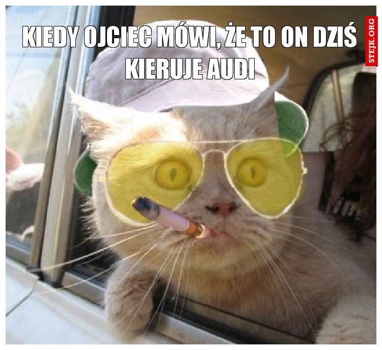 Kiedy ojciec mówi, że to on dziś kieruje audi