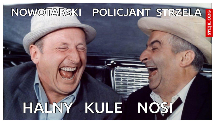nowotarski    policjant  strzela