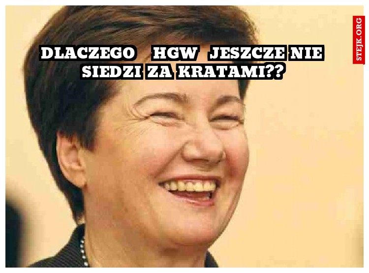 Dlaczego   HGW  jeszcze nie siedzi za kratami??