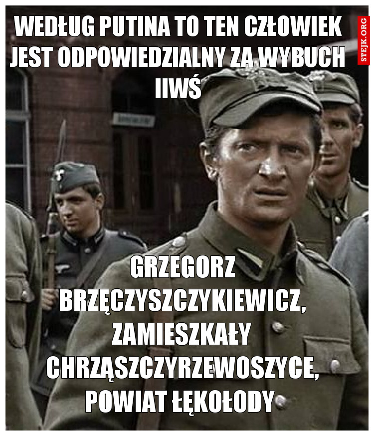 Według Putina to ten człowiek jest odpowiedzialny za wybuch Iiwś