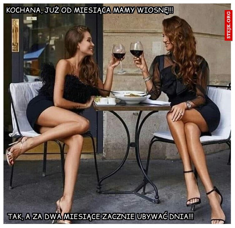 Kochana, już od miesiąca mamy wiosnę!!!