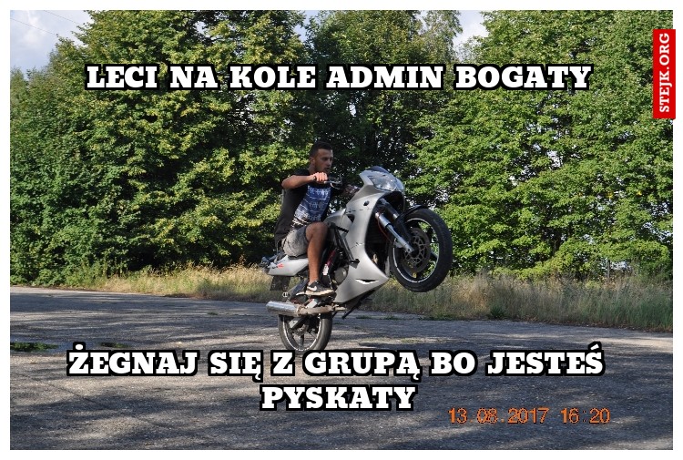 leci na kole admin stawiarski