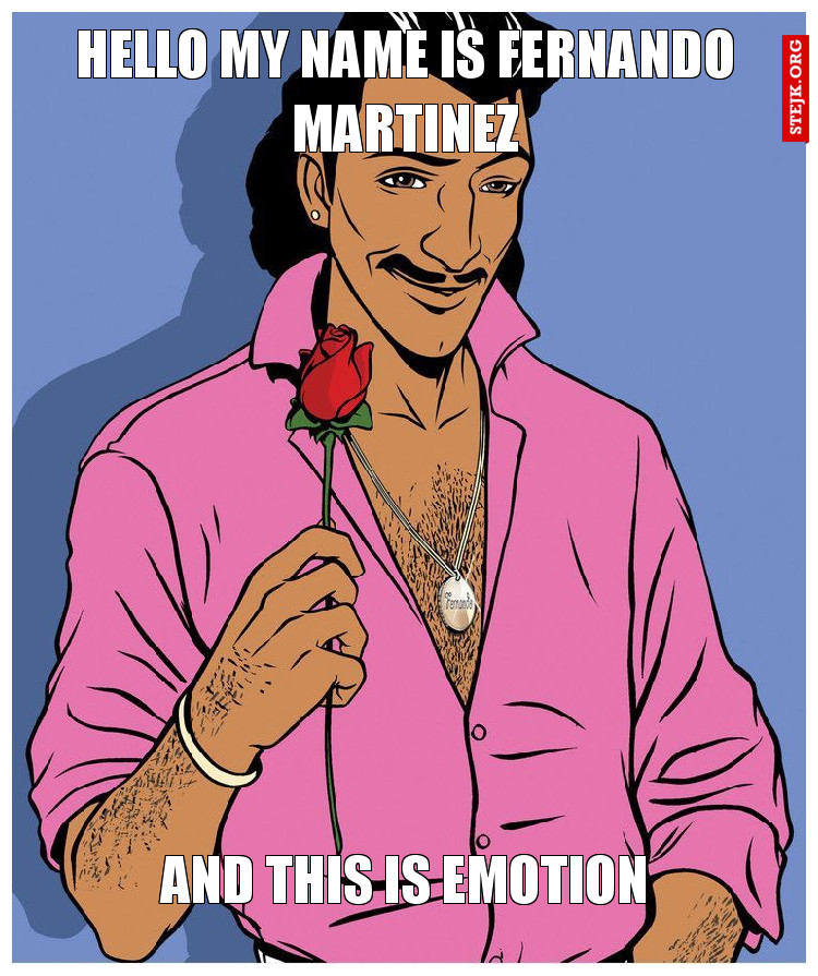 hello my name is fernando martinez