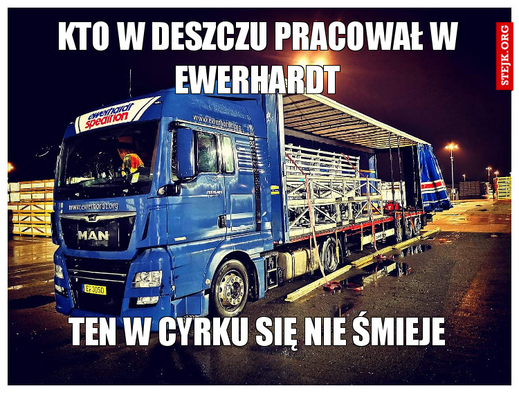 Kto w deszczu pracował w Ewerhardt