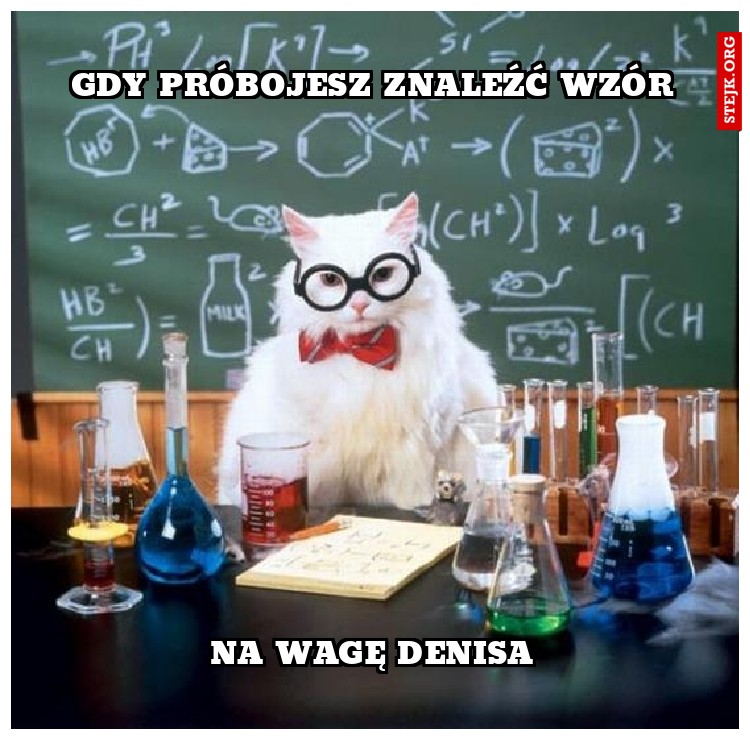 Gdy próbojesz znaleźć wzór