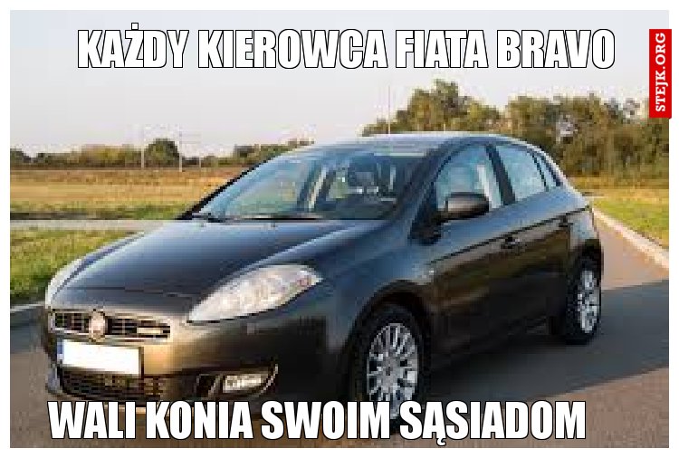Każdy kierowca Fiata bravo