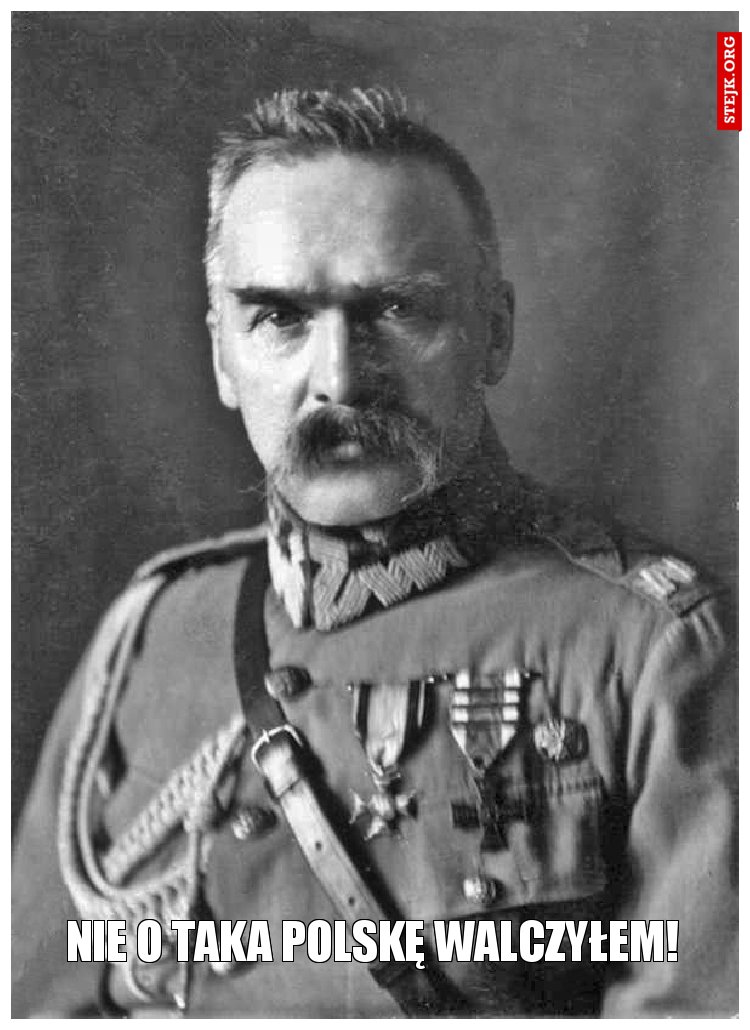NIE O TAKA POLSKĘ WALCZYŁEM!