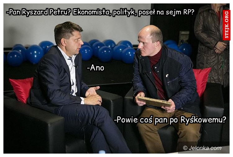 -Pan Ryszard Petru? Ekonomista, polityk, poseł na sejm RP?