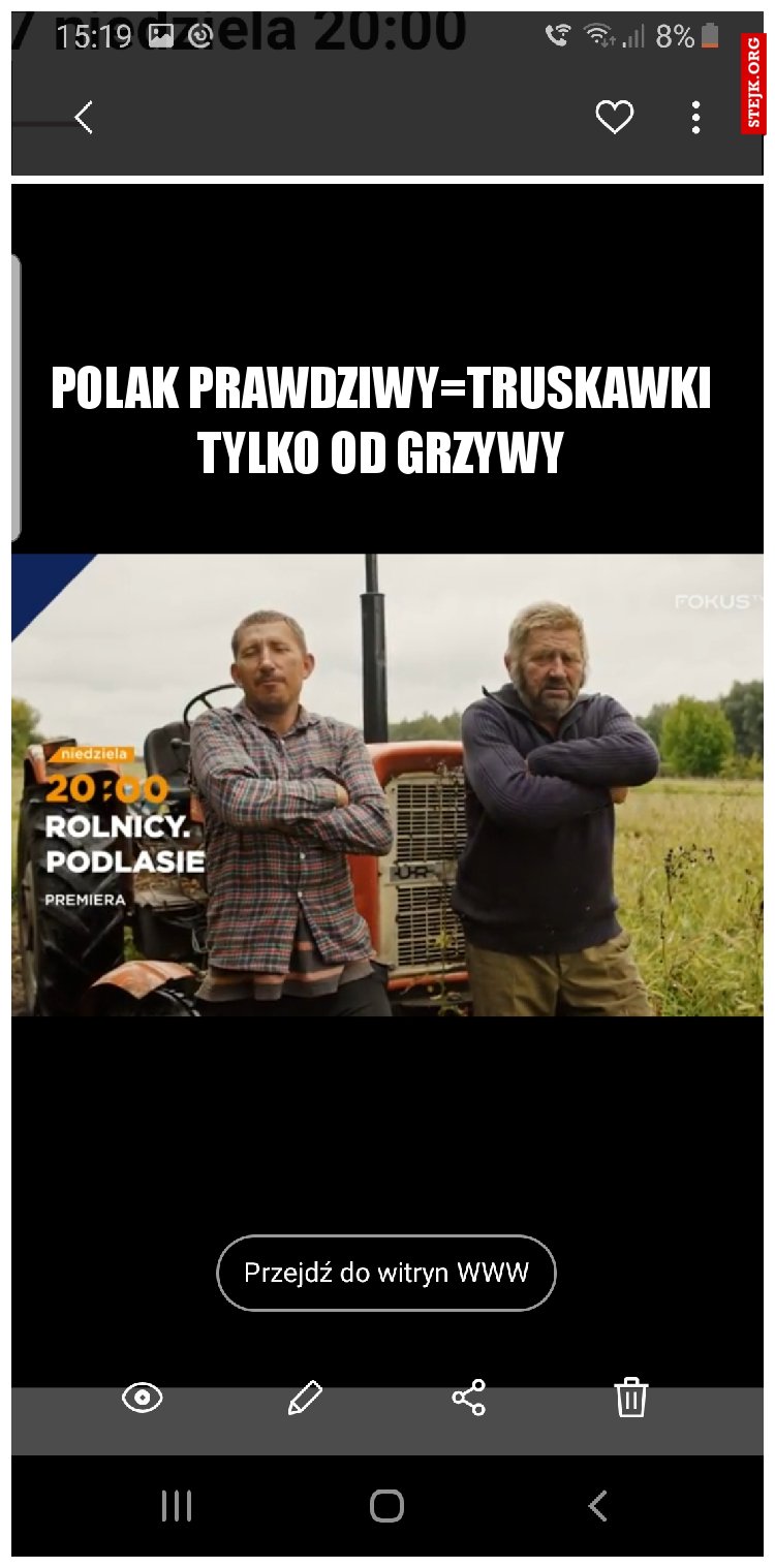 Polak prawdziwy=truskawki tylko od Grzywy