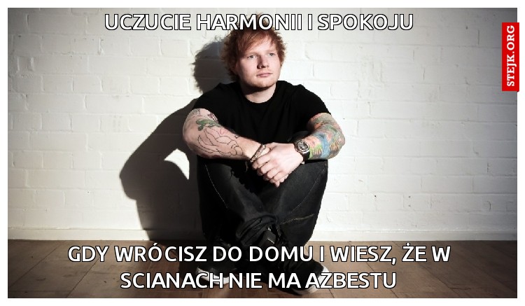 gdy wrócisz do domu i wiesz, że w scianach nie ma azbestu