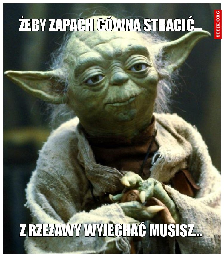 ŻEBY ZAPACH GÓWNA STRACIĆ...