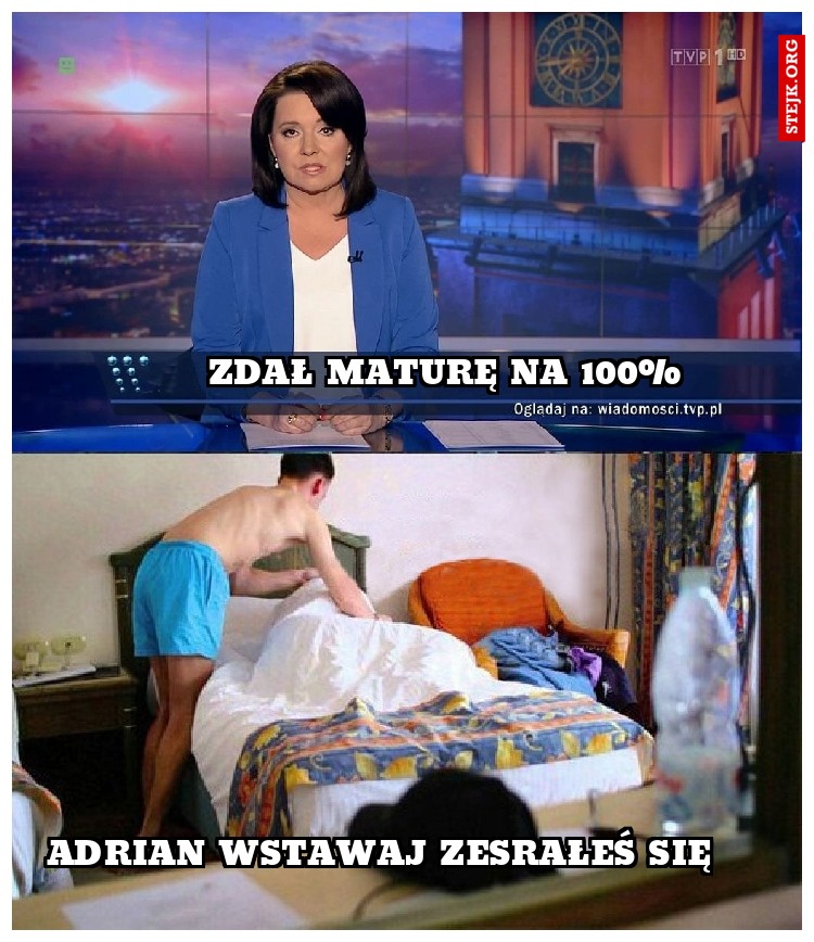 Zdał maturę na 100%
