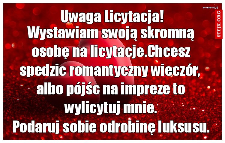 Uwaga Licytacja!