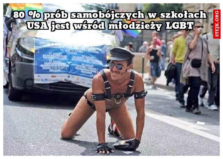 80 % prób samobójczych w szkołach USA jest wśród młodzieży LGBT