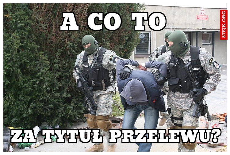 za tytuł przelewu?
