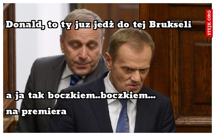 Donald, to ty juz jedż do tej Brukseli