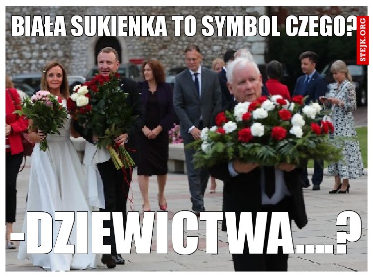 biała sukienka to symbol czego? 