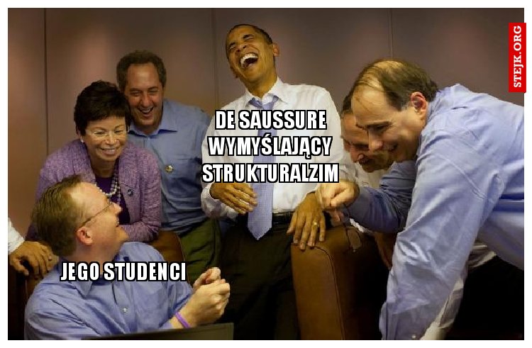 de saussure wymyślający strukturalzim