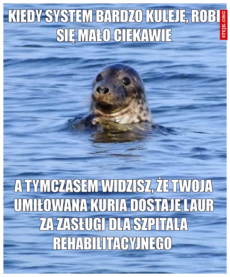 Kiedy system bardzo kuleje, robi się mało ciekawie