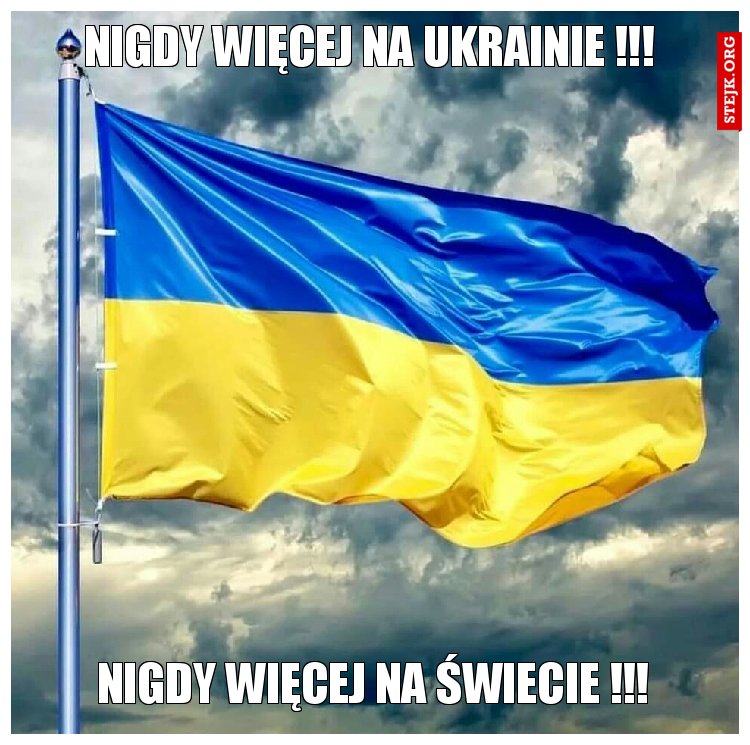 Nigdy więcej na Ukrainie !!!