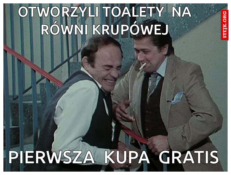 otworzyli toalety  na równi krupówej