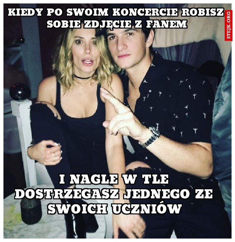 Kiedy po swoim koncercie robisz sobie zdjęcie z fanem