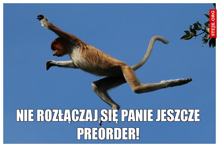 nie rozłączaj się Panie jeszcze preorder!
