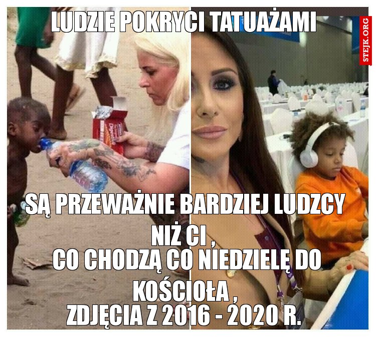 Ludzie pokryci tatuażami 