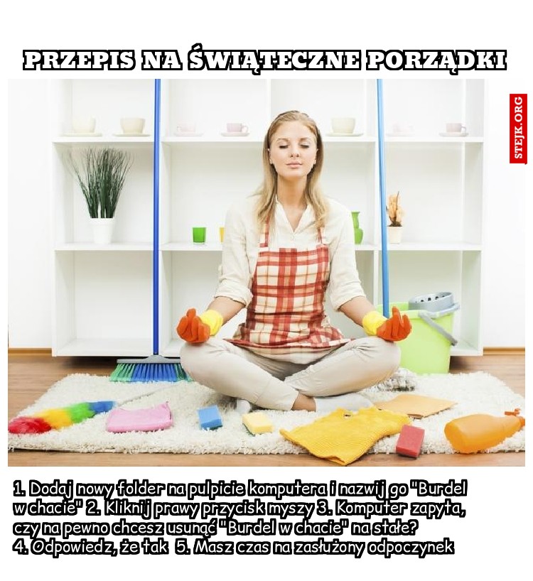 Przepis na świąteczne porządki