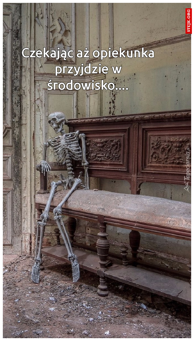 Czekając aż opiekunka przyjdzie w środowisko....