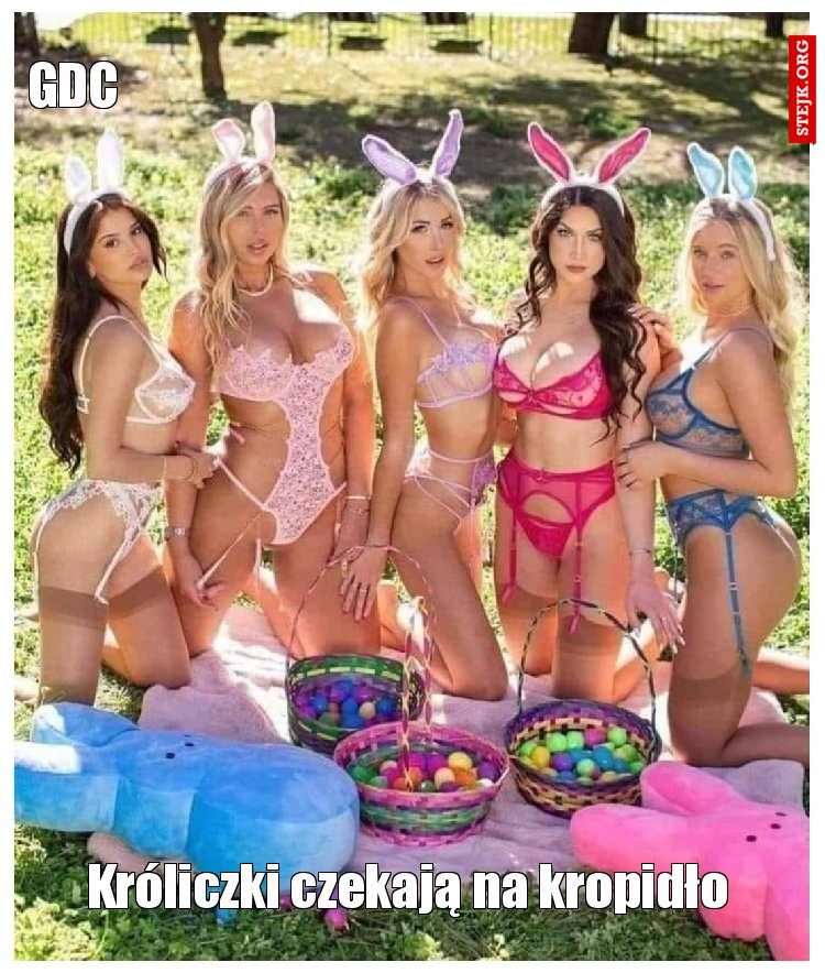 Króliczki czekają na kropidło