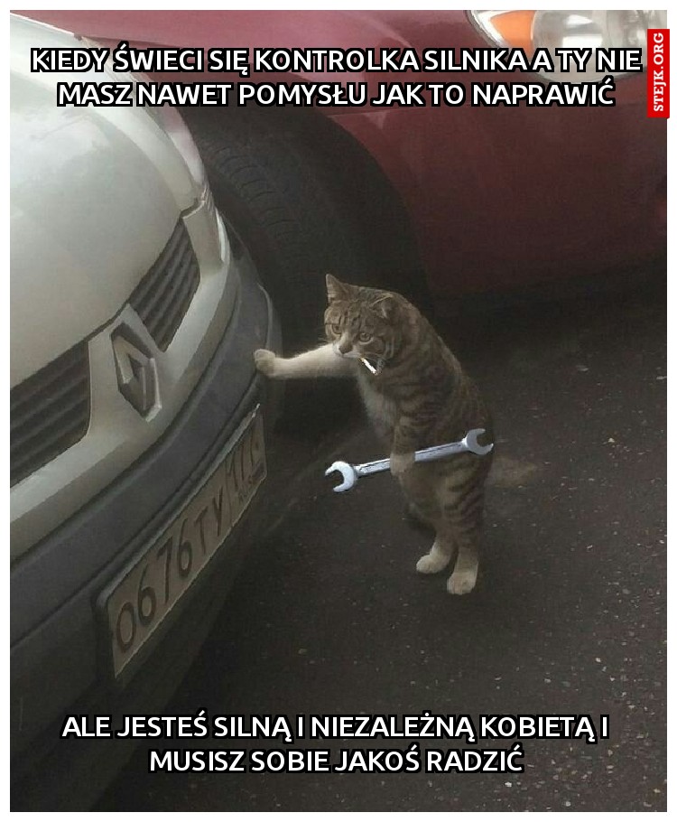 Kiedy świeci się kontrolka silnika a Ty nie masz nawet pomysłu jak to naprawić