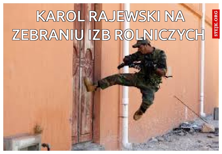 Karol rajewski na Zebraniu IZb ROLNICZYCH 